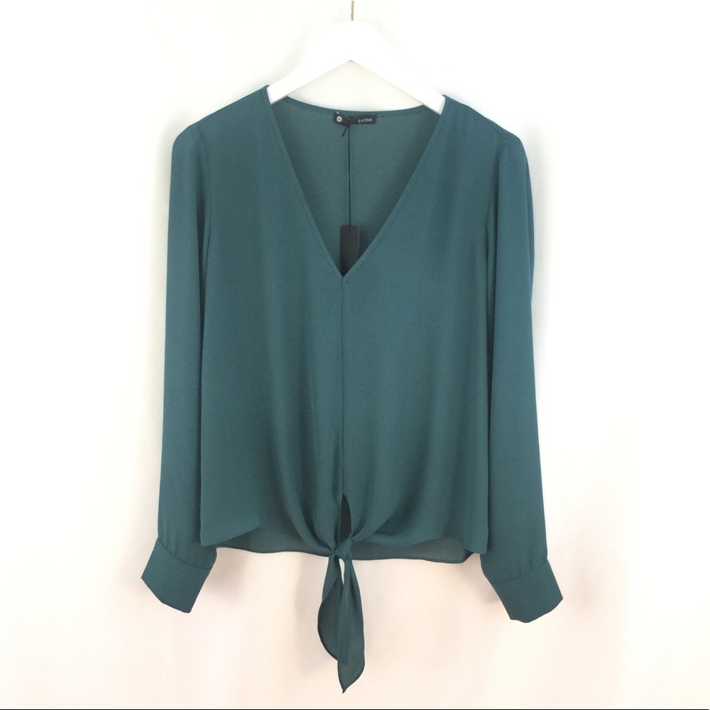 Tie Front  Blouse